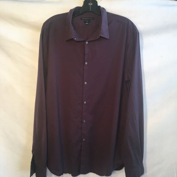 John Varvatos Men's Purple Button Dress Shirt XL - Picture 4 of 7